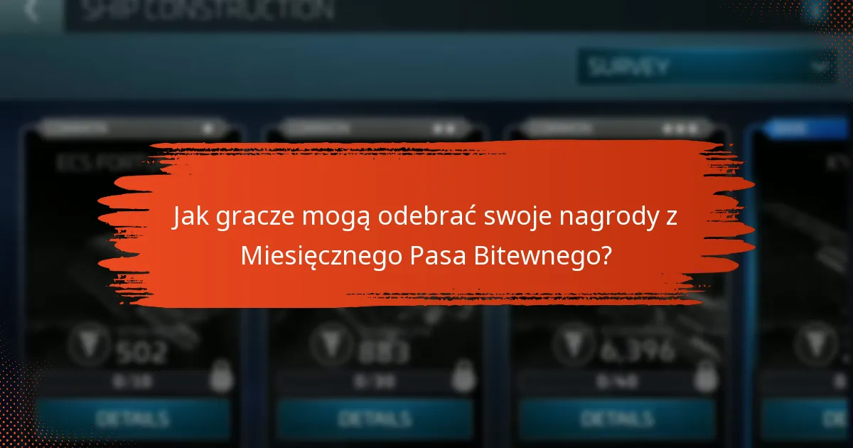 Jak gracze mogą odebrać swoje nagrody z Miesięcznego Pasa Bitewnego?